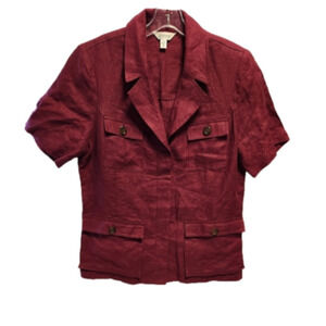 New Vintage Austin Reed short sleeve linen blazer/top